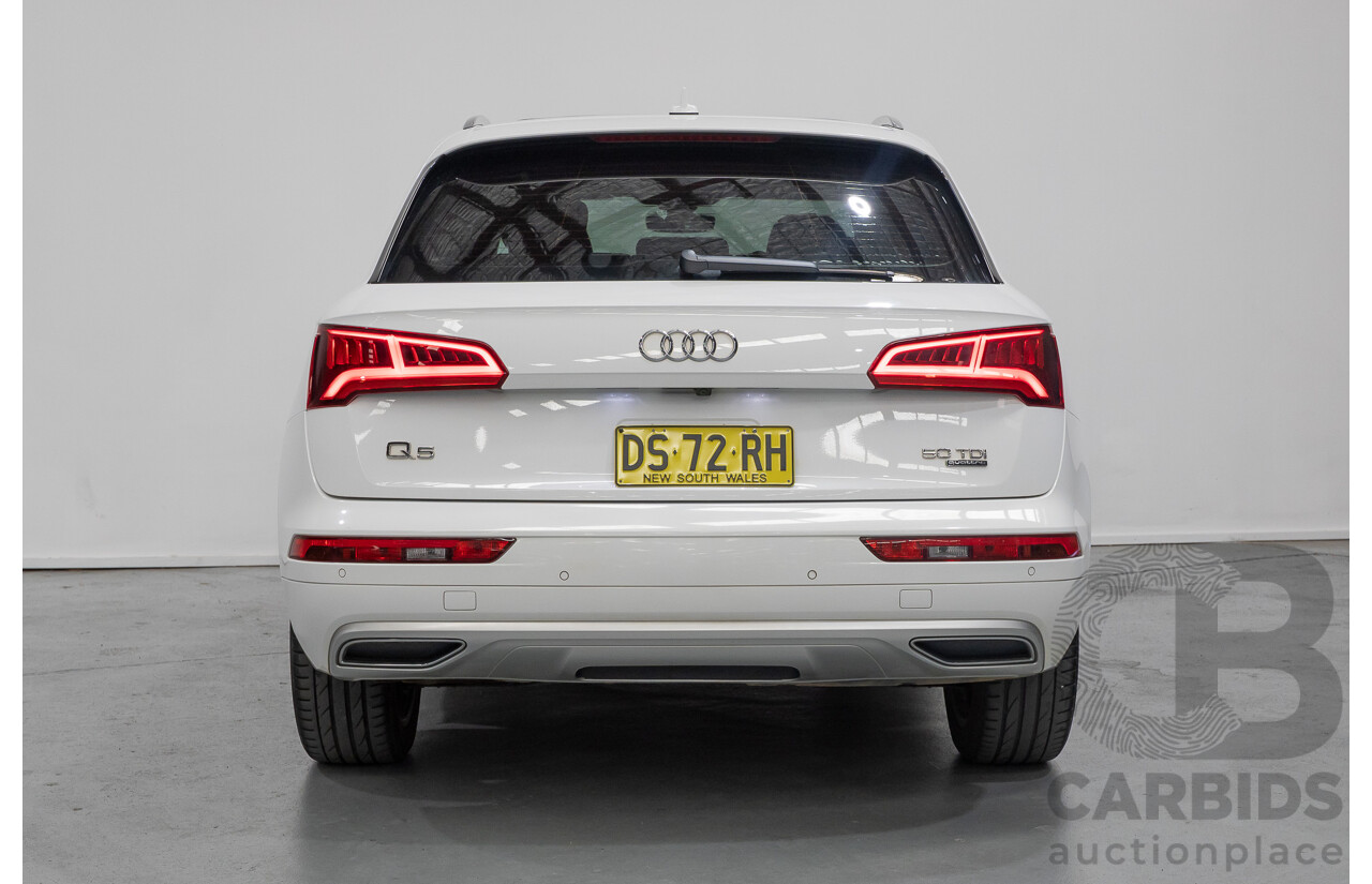 2/2019 Audi Q5 50 TDI Quattro Sport (AWD) FY MY19 4d Wagon Ibis White Turbo Diesel V6 3.0L