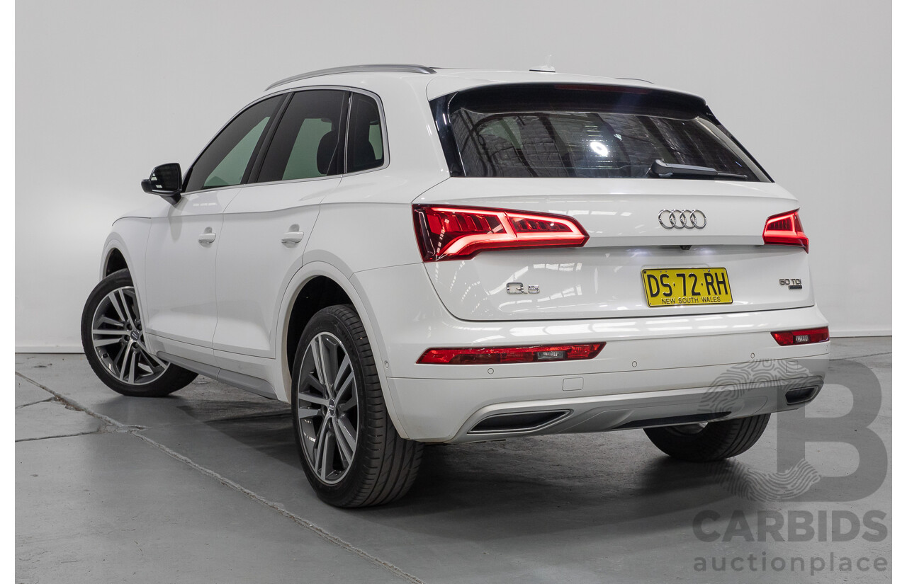 2/2019 Audi Q5 50 TDI Quattro Sport (AWD) FY MY19 4d Wagon Ibis White Turbo Diesel V6 3.0L