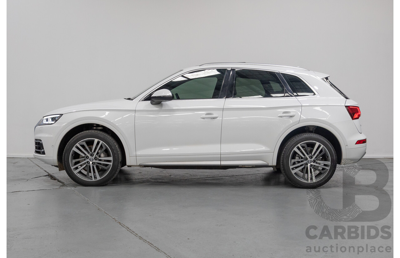 2/2019 Audi Q5 50 TDI Quattro Sport (AWD) FY MY19 4d Wagon Ibis White Turbo Diesel V6 3.0L