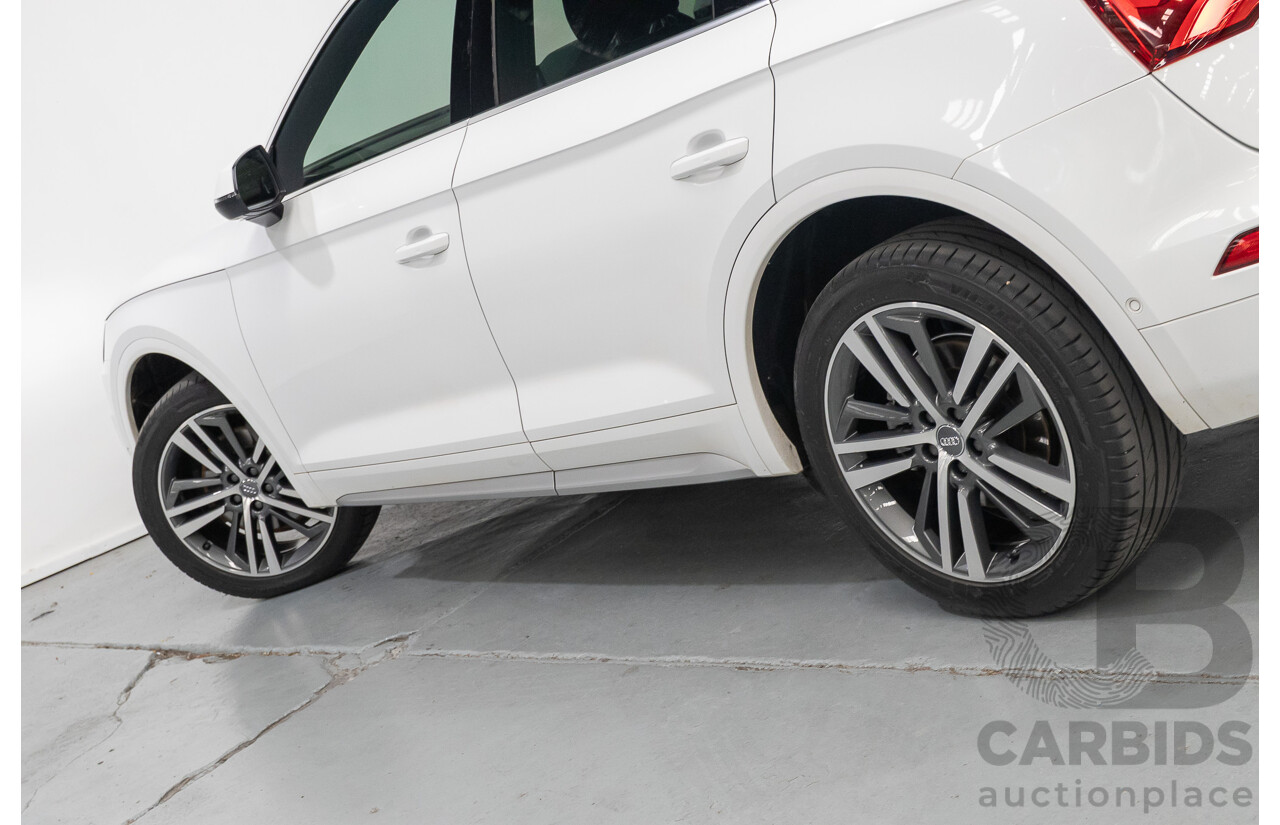 2/2019 Audi Q5 50 TDI Quattro Sport (AWD) FY MY19 4d Wagon Ibis White Turbo Diesel V6 3.0L