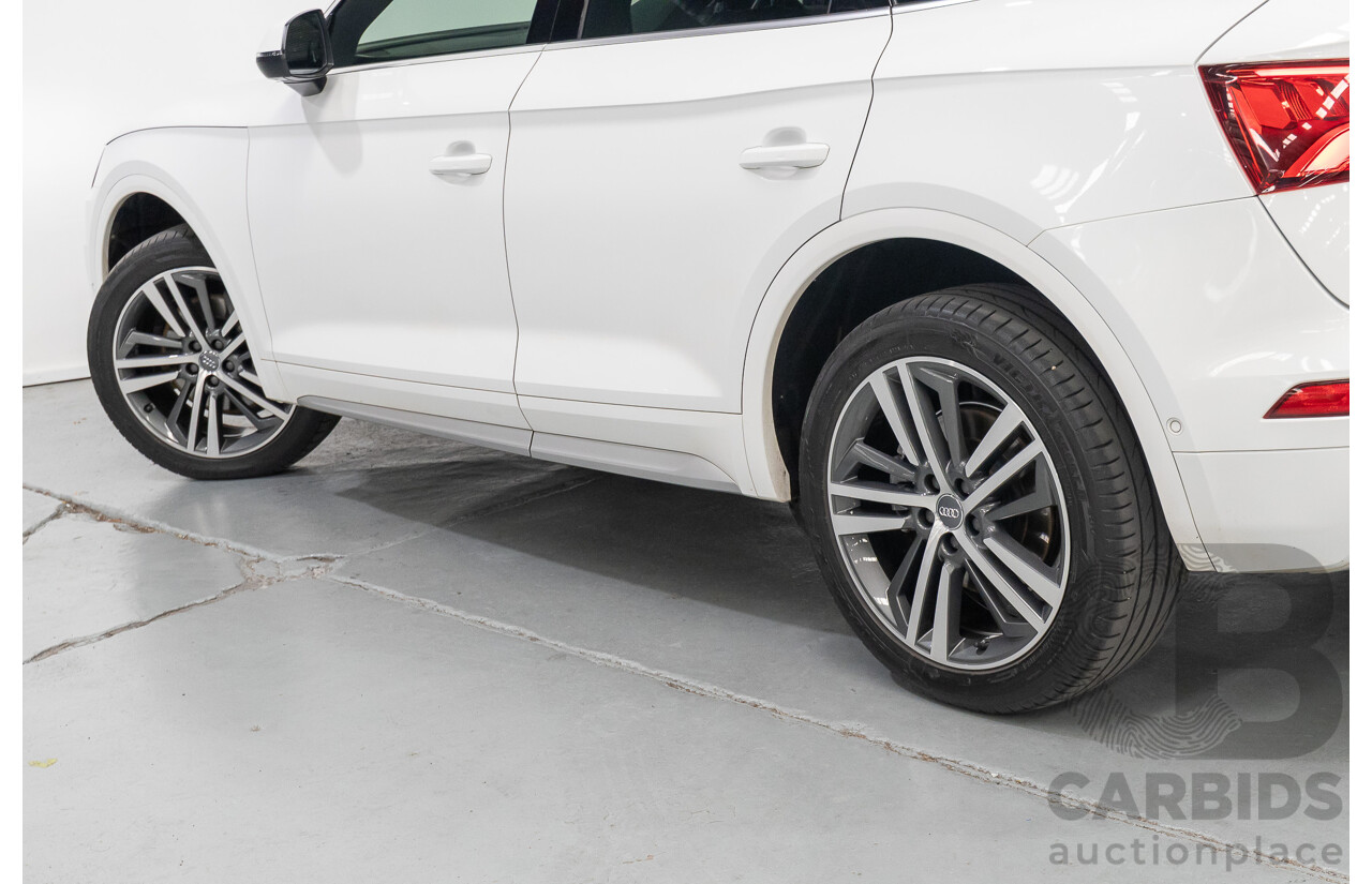 2/2019 Audi Q5 50 TDI Quattro Sport (AWD) FY MY19 4d Wagon Ibis White Turbo Diesel V6 3.0L