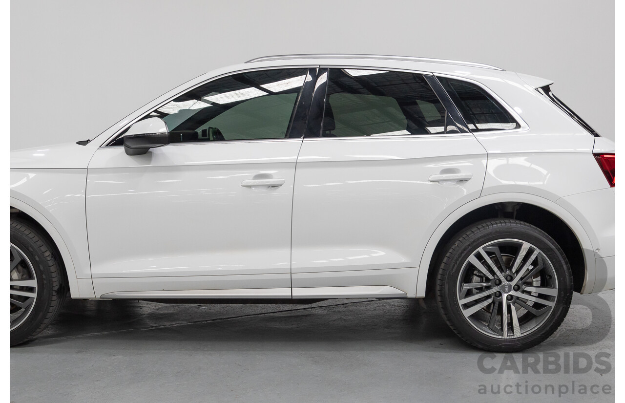 2/2019 Audi Q5 50 TDI Quattro Sport (AWD) FY MY19 4d Wagon Ibis White Turbo Diesel V6 3.0L