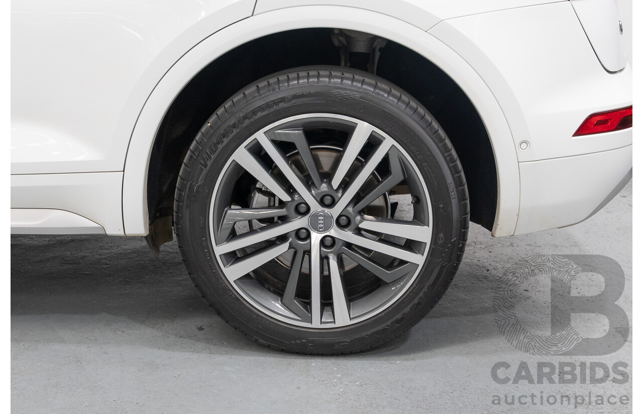 2/2019 Audi Q5 50 TDI Quattro Sport (AWD) FY MY19 4d Wagon Ibis White Turbo Diesel V6 3.0L