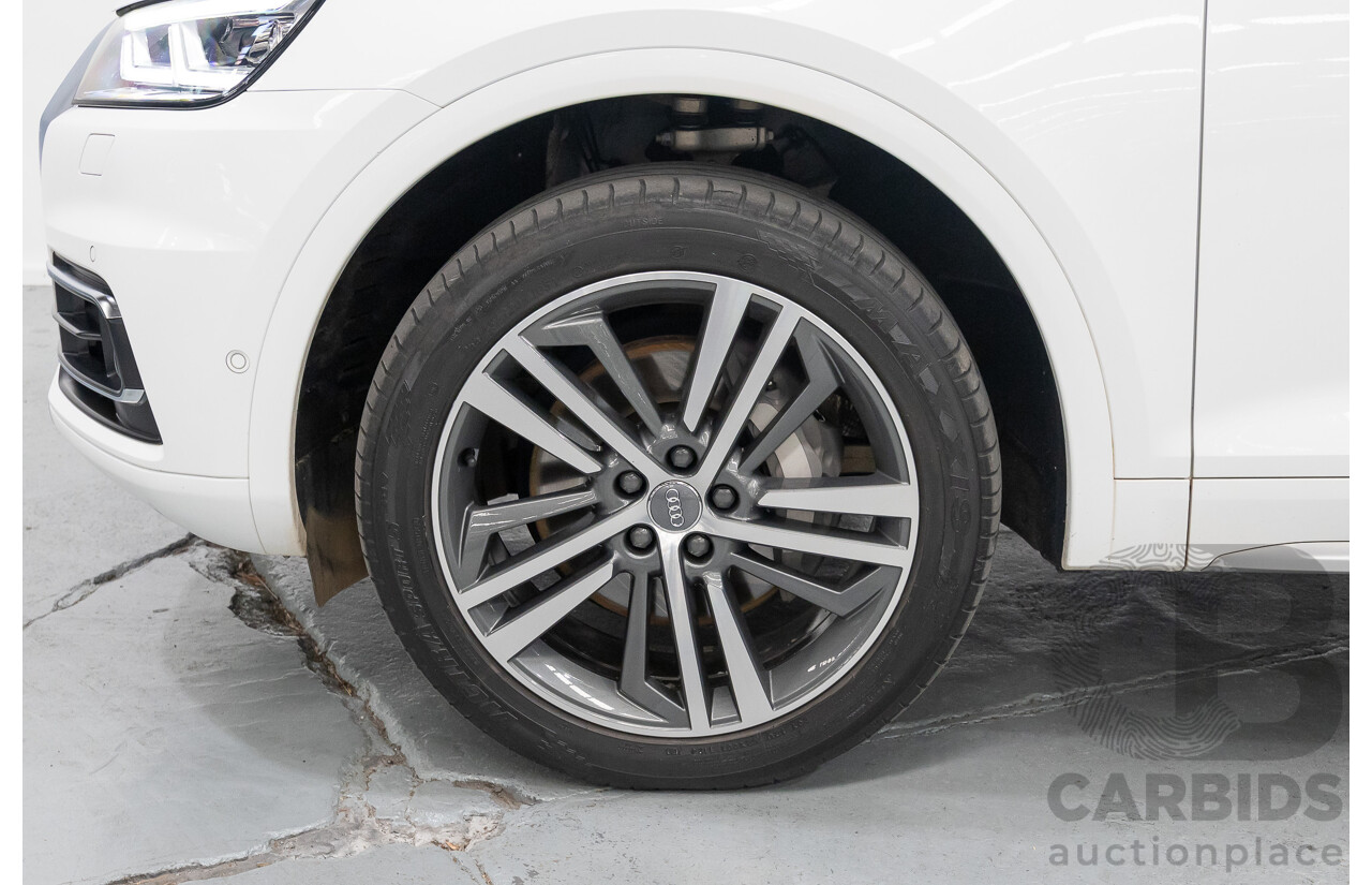 2/2019 Audi Q5 50 TDI Quattro Sport (AWD) FY MY19 4d Wagon Ibis White Turbo Diesel V6 3.0L