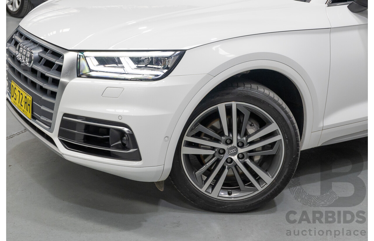 2/2019 Audi Q5 50 TDI Quattro Sport (AWD) FY MY19 4d Wagon Ibis White Turbo Diesel V6 3.0L