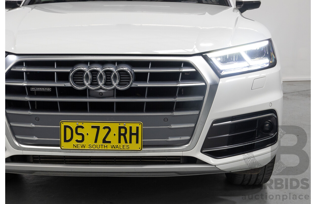 2/2019 Audi Q5 50 TDI Quattro Sport (AWD) FY MY19 4d Wagon Ibis White Turbo Diesel V6 3.0L