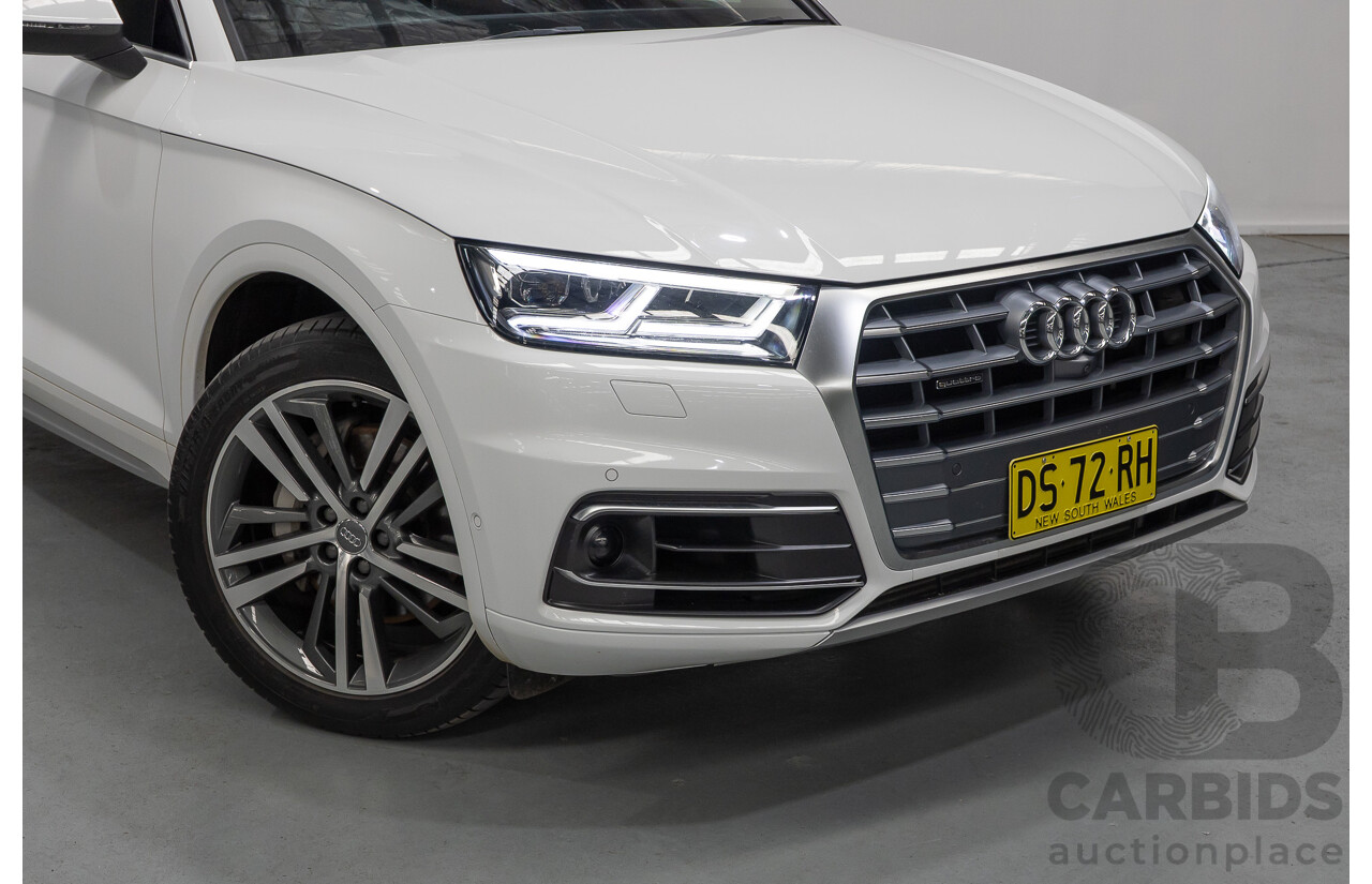 2/2019 Audi Q5 50 TDI Quattro Sport (AWD) FY MY19 4d Wagon Ibis White Turbo Diesel V6 3.0L
