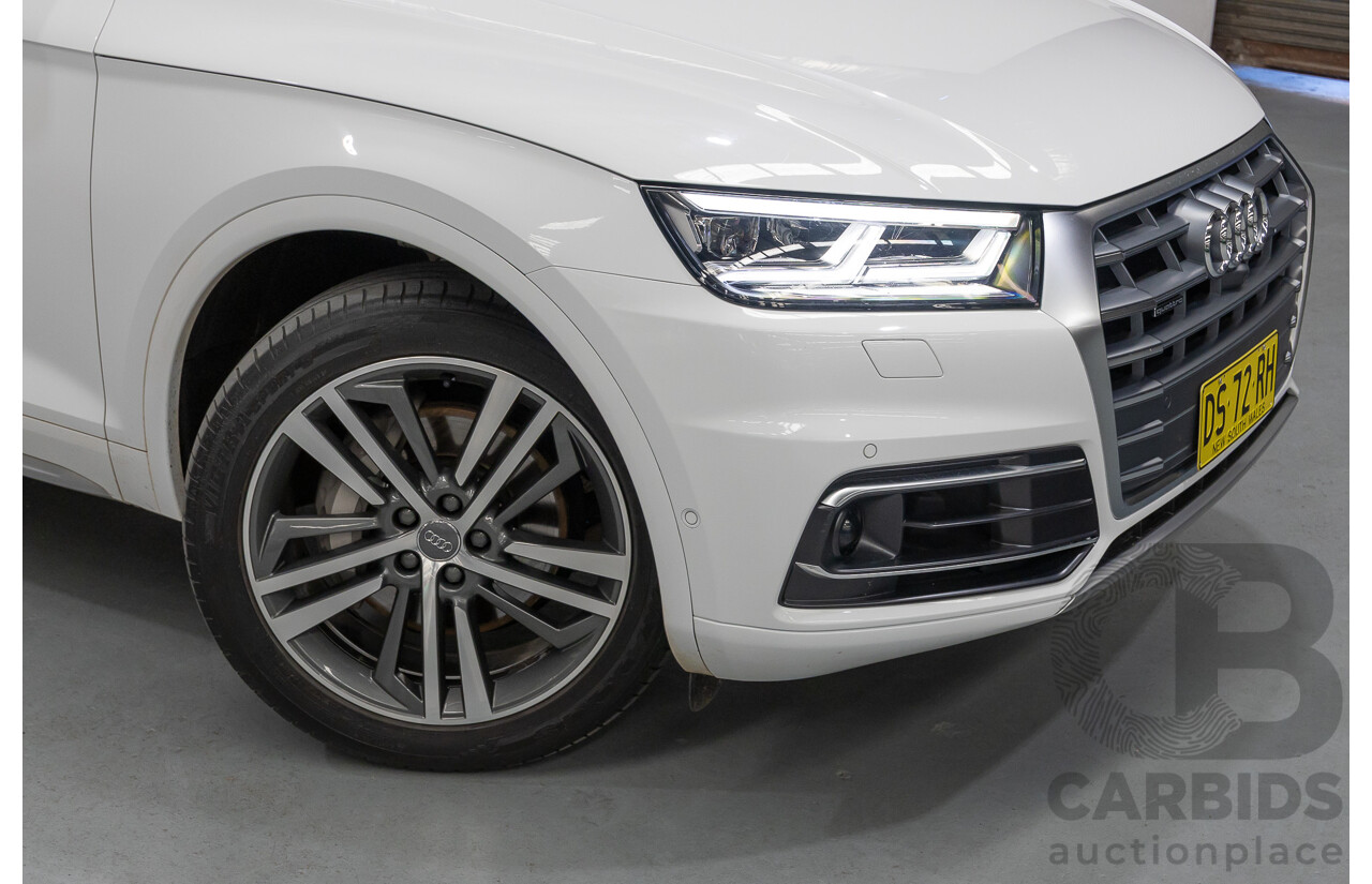 2/2019 Audi Q5 50 TDI Quattro Sport (AWD) FY MY19 4d Wagon Ibis White Turbo Diesel V6 3.0L