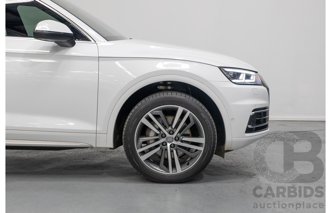 2/2019 Audi Q5 50 TDI Quattro Sport (AWD) FY MY19 4d Wagon Ibis White Turbo Diesel V6 3.0L