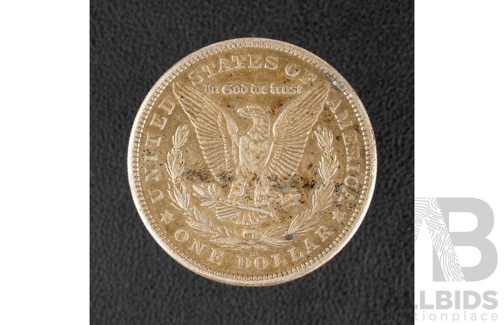 USA 1921 Silver Morgan Dollar, San Fransisco Mint .900