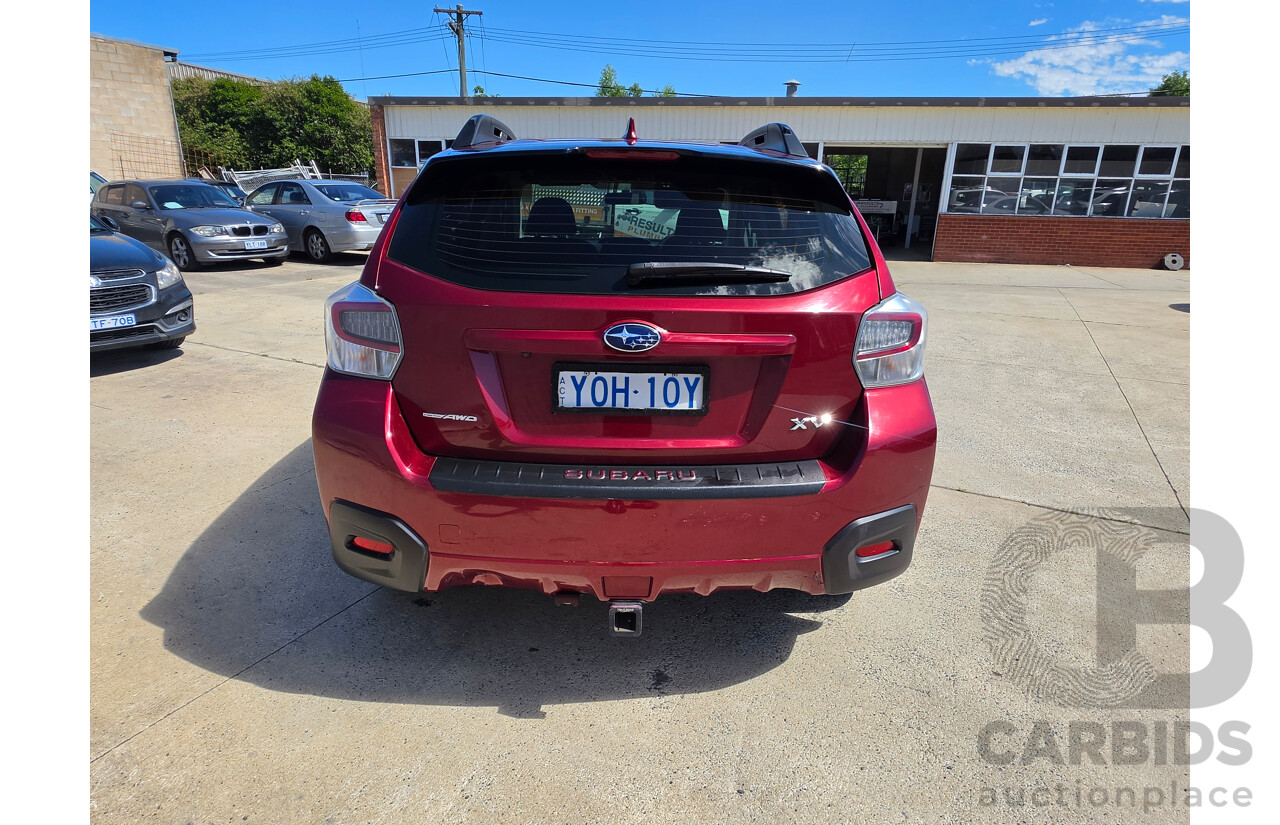 03/2016 Subaru XV 2.0i (AWD) MY16 4D Wagon Red 2.0L