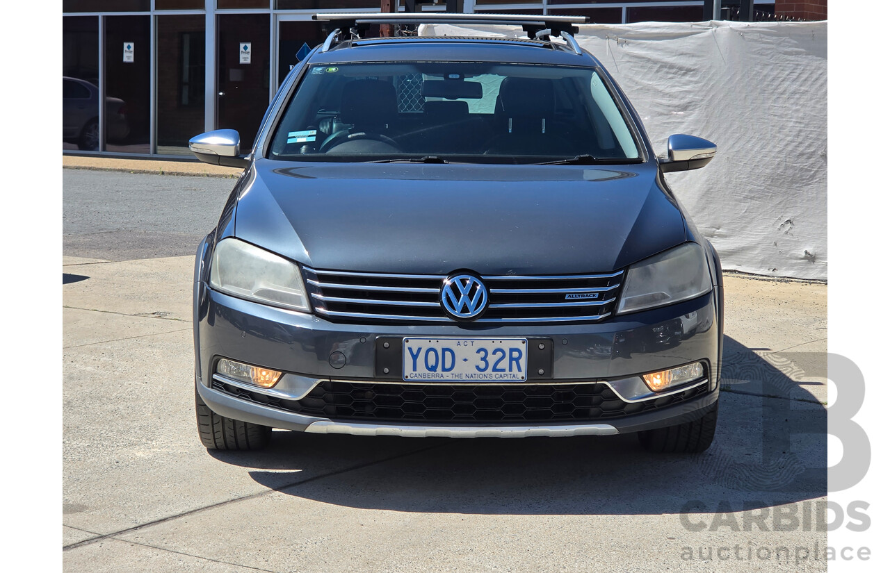 11/2012 Volkswagen Passat Alltrack (AWD) 3C MY13 4d Wagon Grey Turbo Diesel 2.0L