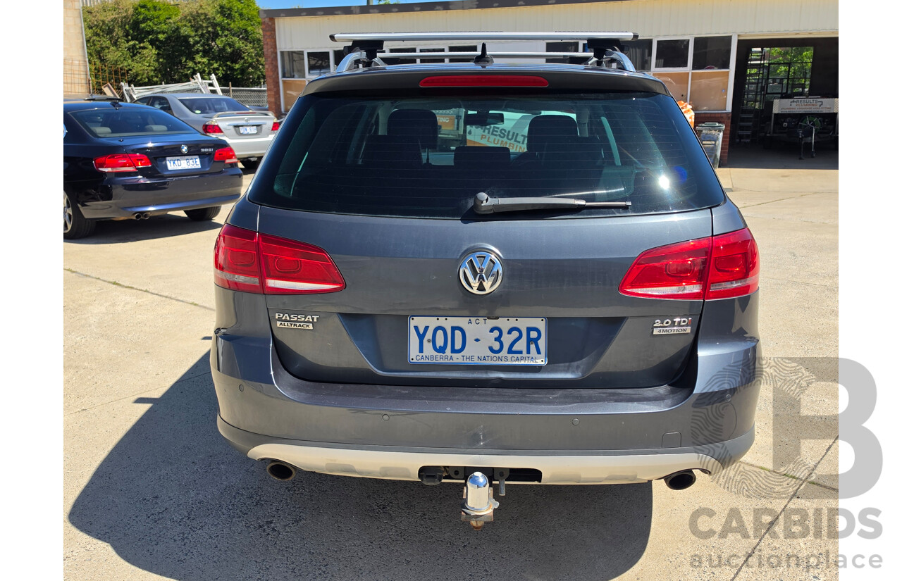 11/2012 Volkswagen Passat Alltrack (AWD) 3C MY13 4d Wagon Grey Turbo Diesel 2.0L