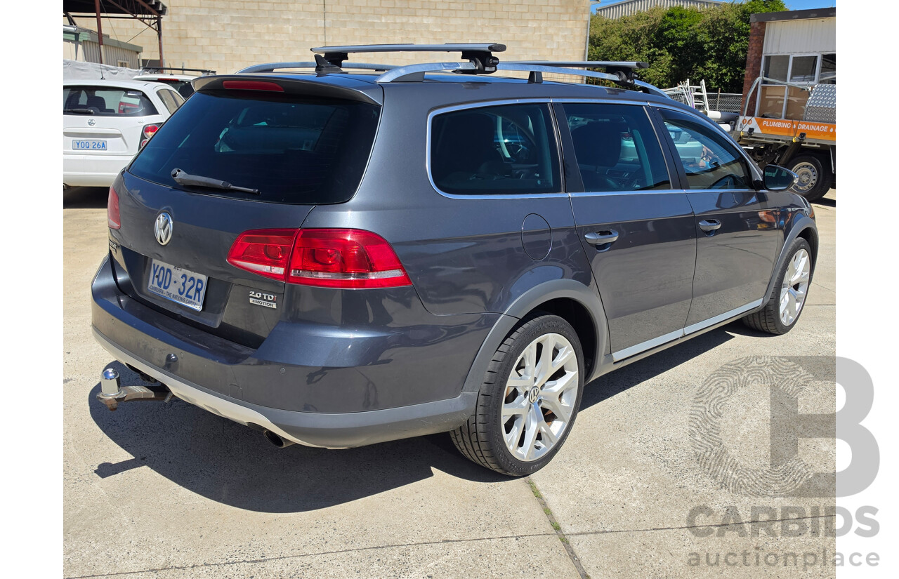 11/2012 Volkswagen Passat Alltrack (AWD) 3C MY13 4d Wagon Grey Turbo Diesel 2.0L