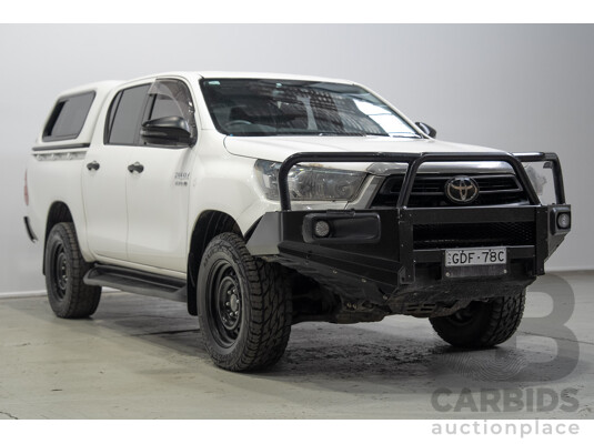 04/2022 Toyota Hilux SR (4x4) GUN126R Double Cab P/Up White 2.8L
