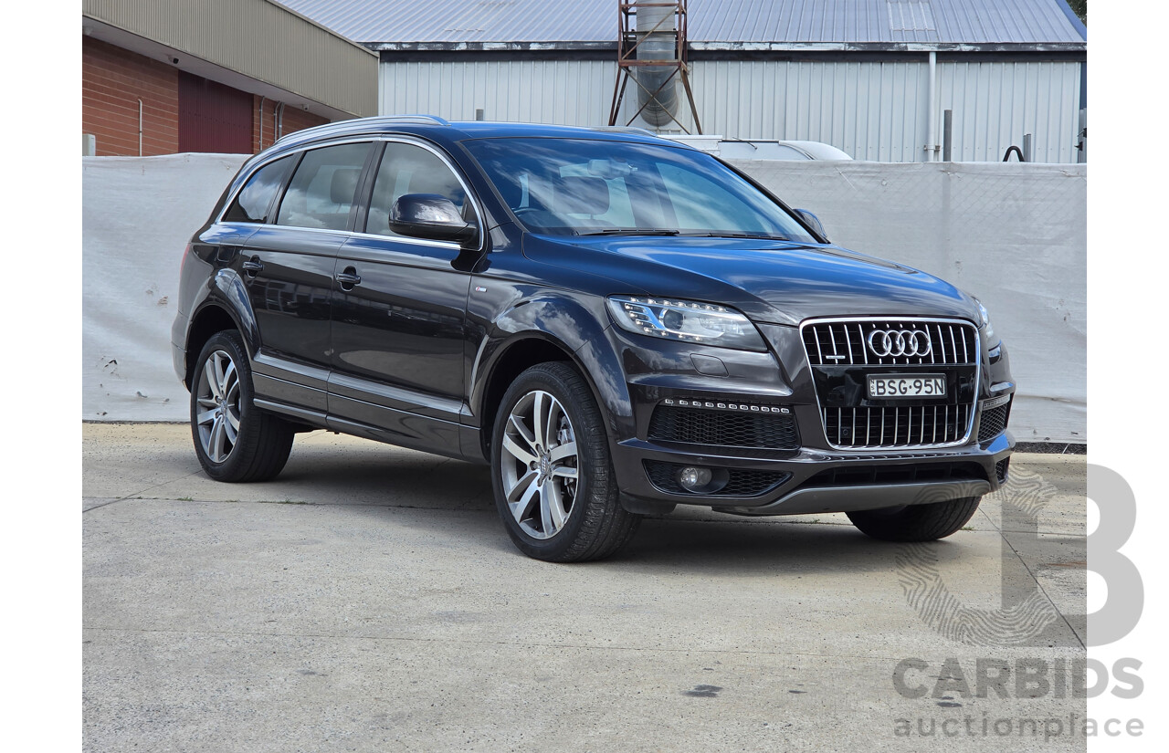 08/2010 Audi Q7 3.0 TDI Quattro S-Line MY10 upgrade 4d Wagon Lava Grey Metallic Turbo Diesel 3.0L - 7 Seater