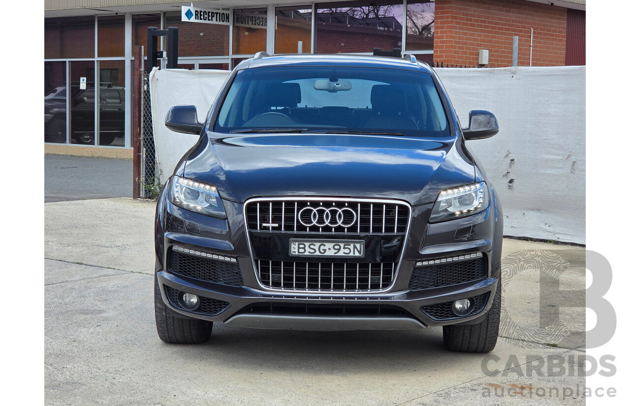 08/2010 Audi Q7 3.0 TDI Quattro S-Line MY10 upgrade 4d Wagon Lava Grey Metallic Turbo Diesel 3.0L - 7 Seater