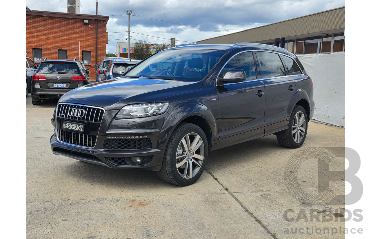 08/2010 Audi Q7 3.0 TDI Quattro S-Line MY10 upgrade 4d Wagon Lava Grey Metallic Turbo Diesel 3.0L - 7 Seater