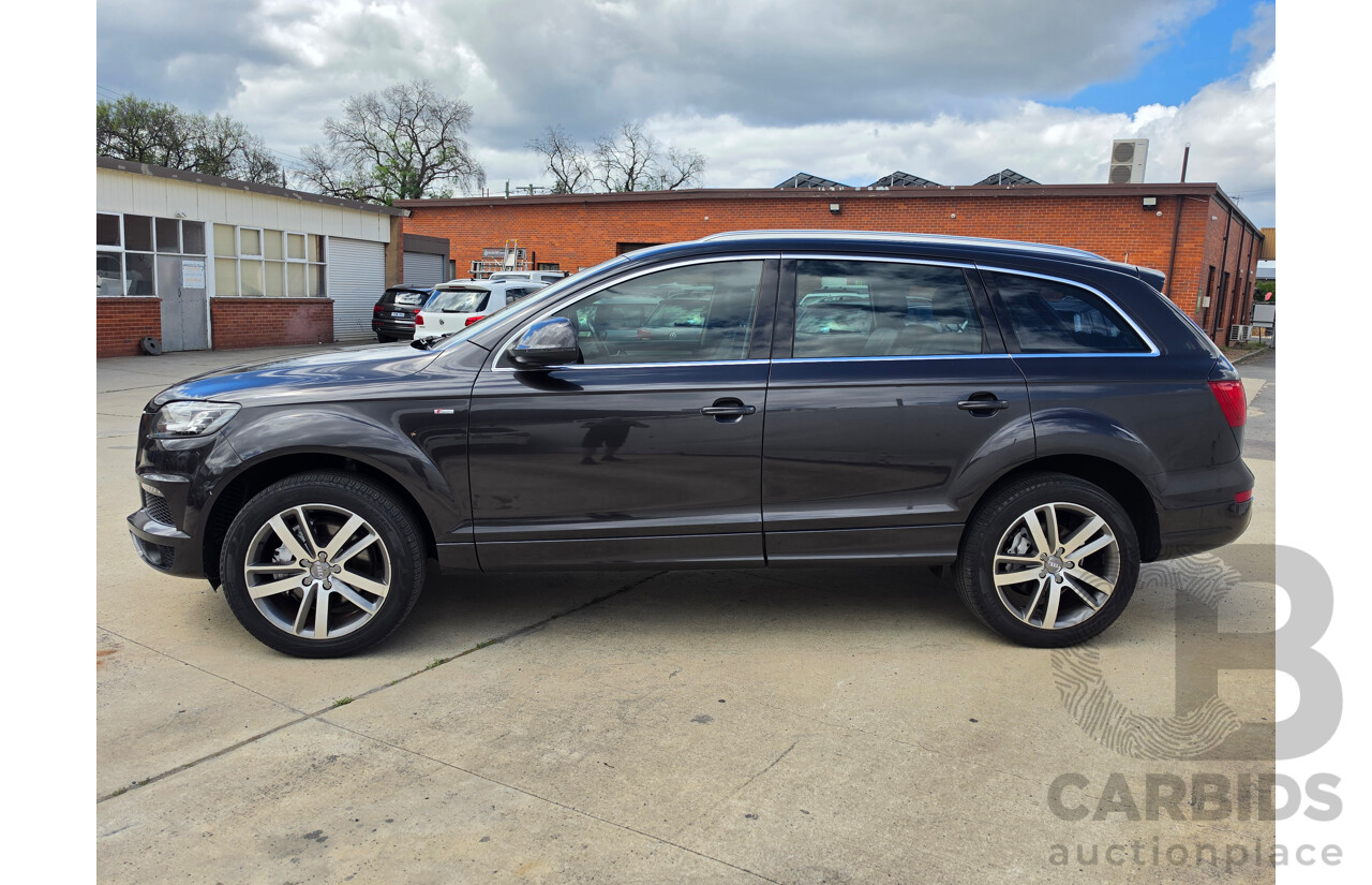 08/2010 Audi Q7 3.0 TDI Quattro S-Line MY10 upgrade 4d Wagon Lava Grey Metallic Turbo Diesel 3.0L - 7 Seater