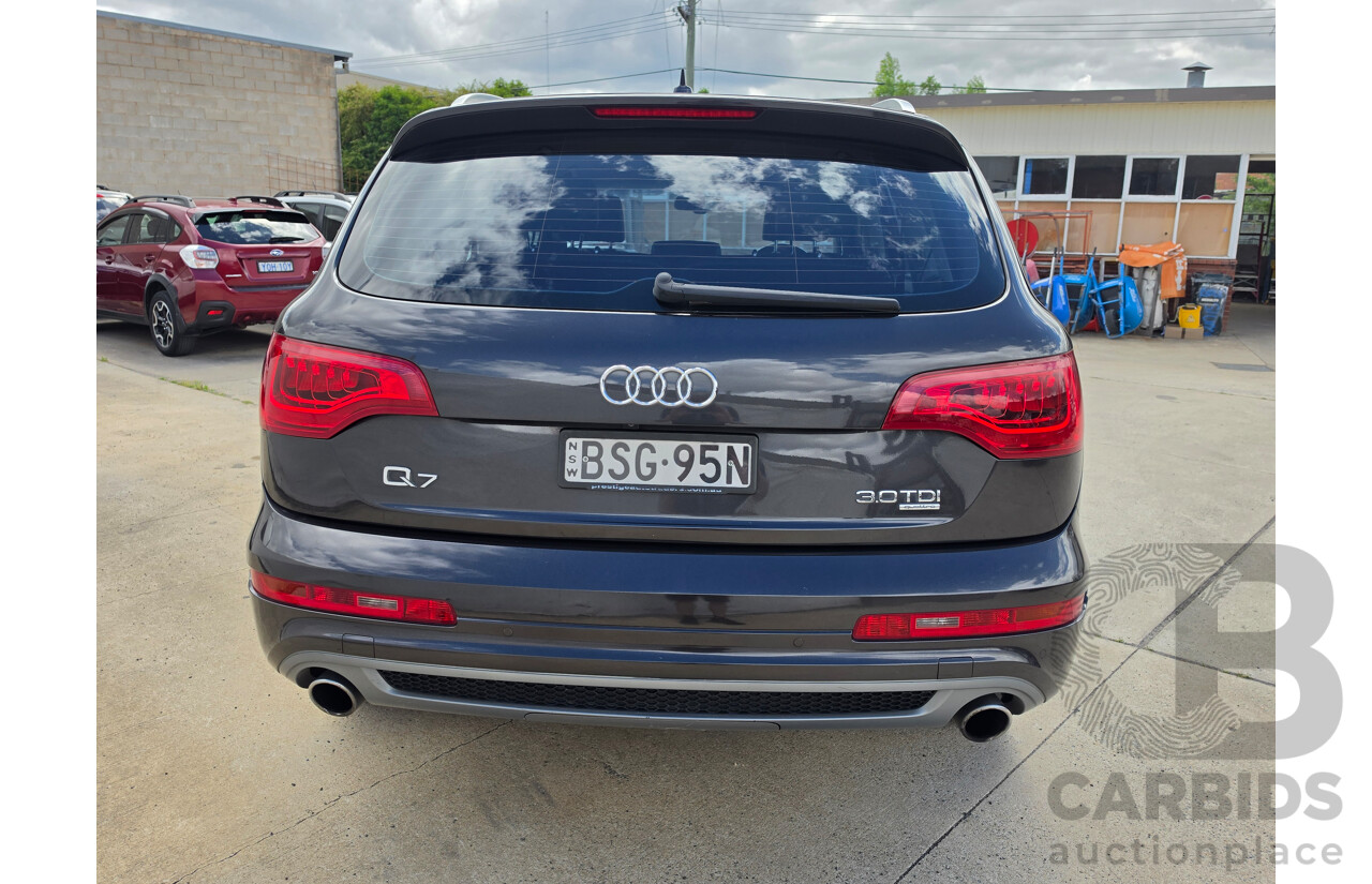 08/2010 Audi Q7 3.0 TDI Quattro S-Line MY10 upgrade 4d Wagon Lava Grey Metallic Turbo Diesel 3.0L - 7 Seater