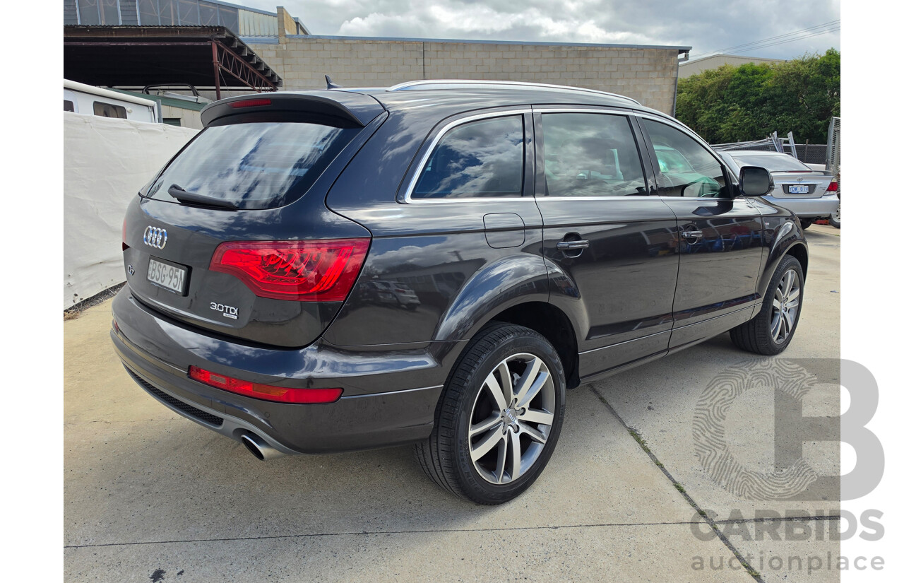 08/2010 Audi Q7 3.0 TDI Quattro S-Line MY10 upgrade 4d Wagon Lava Grey Metallic Turbo Diesel 3.0L - 7 Seater