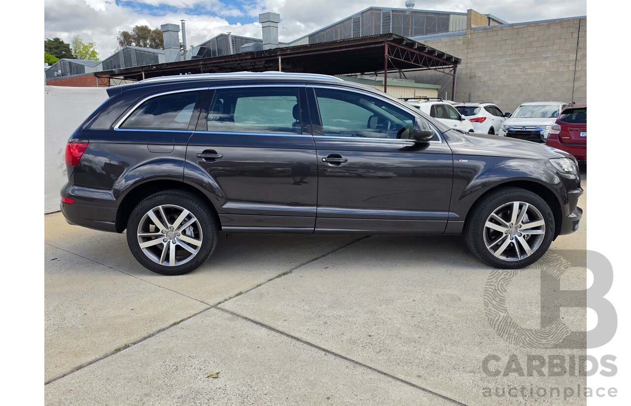 08/2010 Audi Q7 3.0 TDI Quattro S-Line MY10 upgrade 4d Wagon Lava Grey Metallic Turbo Diesel 3.0L - 7 Seater