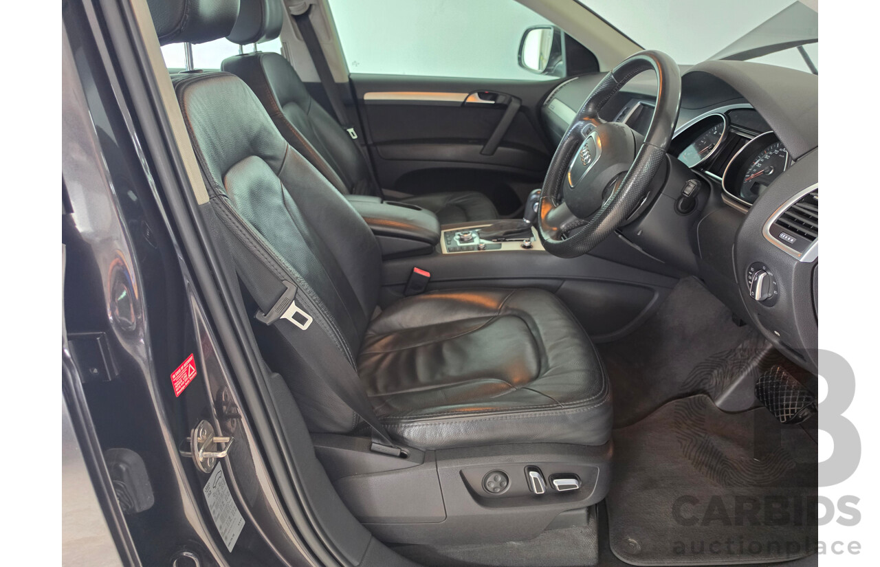 08/2010 Audi Q7 3.0 TDI Quattro S-Line MY10 upgrade 4d Wagon Lava Grey Metallic Turbo Diesel 3.0L - 7 Seater