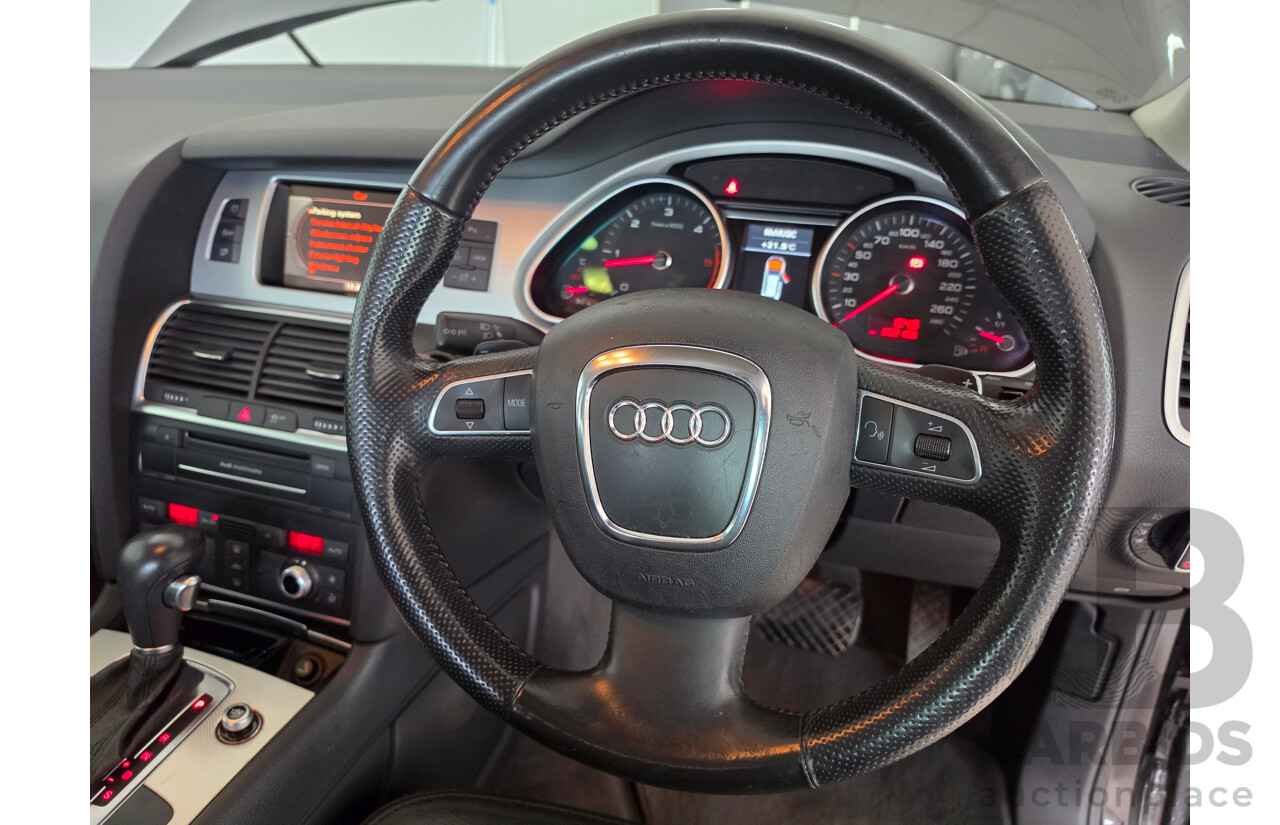 08/2010 Audi Q7 3.0 TDI Quattro S-Line MY10 upgrade 4d Wagon Lava Grey Metallic Turbo Diesel 3.0L - 7 Seater