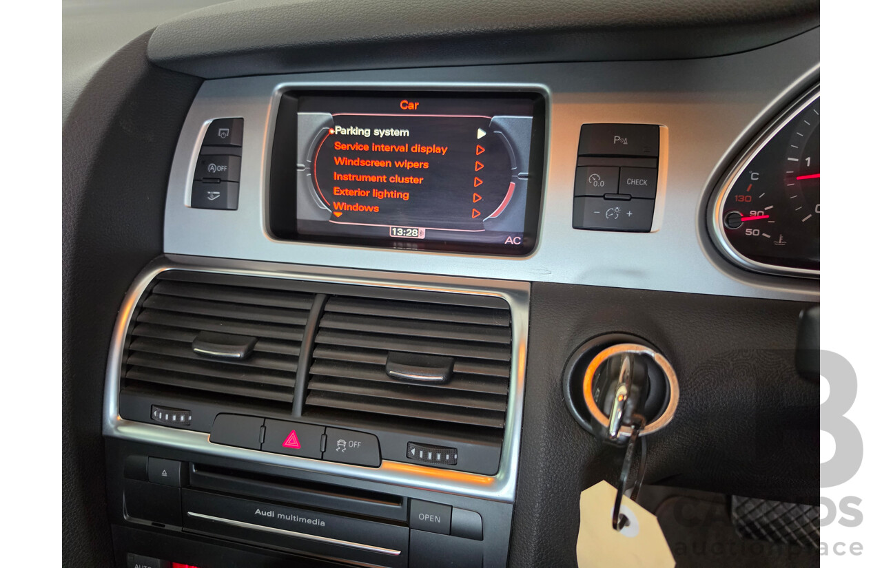 08/2010 Audi Q7 3.0 TDI Quattro S-Line MY10 upgrade 4d Wagon Lava Grey Metallic Turbo Diesel 3.0L - 7 Seater