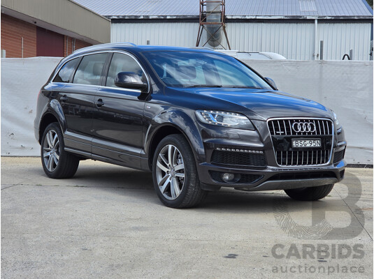 08/2010 Audi Q7 3.0 TDI Quattro S-Line MY10 upgrade 4d Wagon Lava Grey Metallic Turbo Diesel 3.0L - 7 Seater