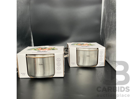 FISSLER Casserole with Lid - LOT of 2