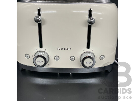 STIRLING 4-Slice Designer Toaster