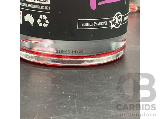 ABSOLUT RASPBERRI 700ML, SOUR PUSS Sour Grape Liqueur 700ML - LOT of 3
