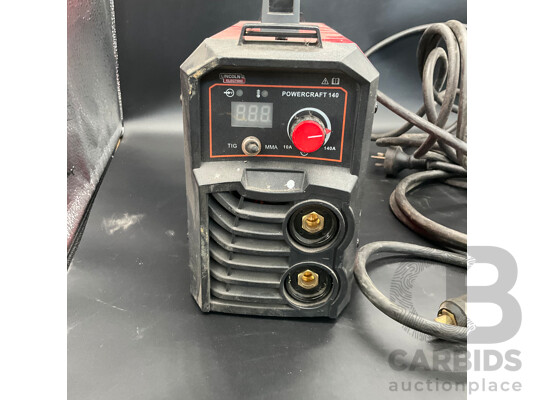 LINCOLN Electric Powercraft Portable Inverter Welding Machine with Storage & Attachments