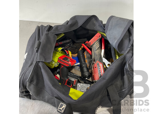 Assortment of Power Tools & Accessories (Ryobi, DeWalt, Milwawkee, Ozito)