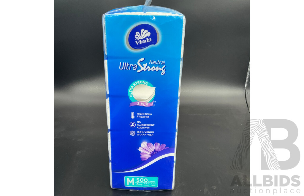 VINDA Ultra Strong 3-Ply Soft Pack Facial Tissue - LOT of 2