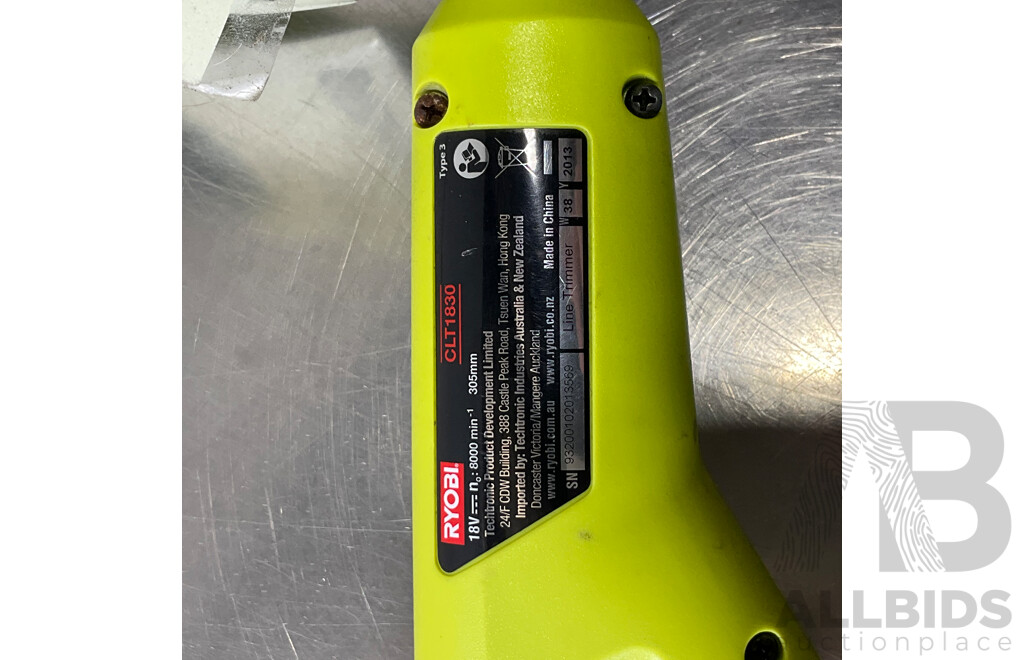 RYOBI (CLT1830) 18V Cordless Line Trimmer