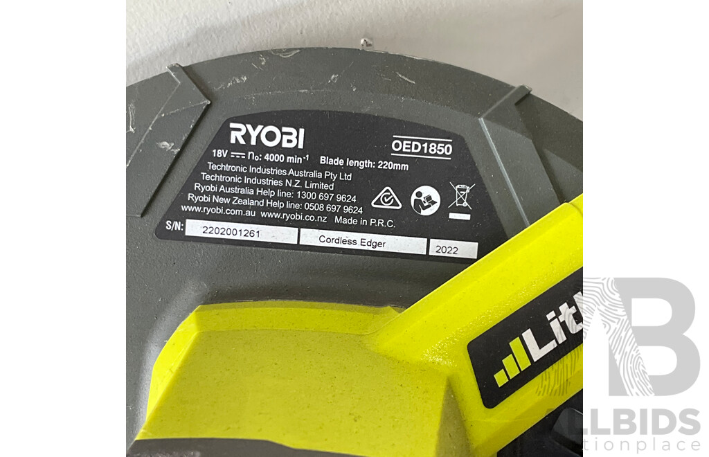 RYOBI ONE+ 18V Cordless 220mm Edger (OED1850)