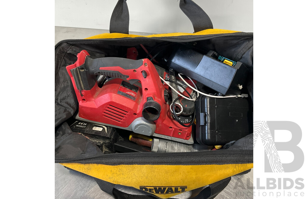Assortment of Power Tools & Accessories (Milwawkee, Makita, DeWalt)