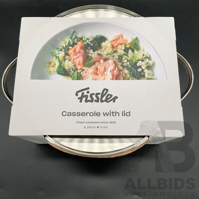 FISSLER Casserole with Lid - LOT of 2
