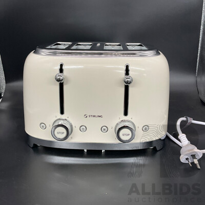 STIRLING 4-Slice Designer Toaster