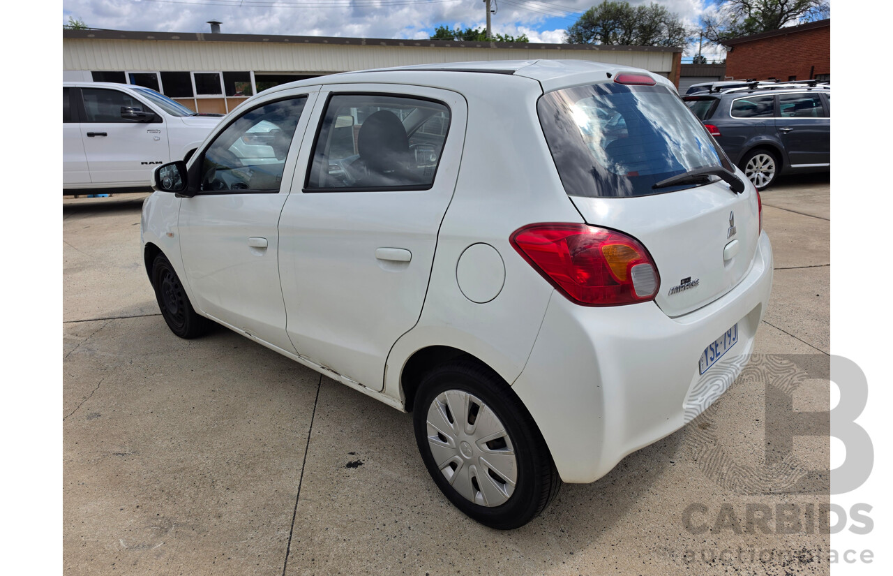 04/2013 Mitsubishi Mirage ES LA 5d Hatchback White 1.2L