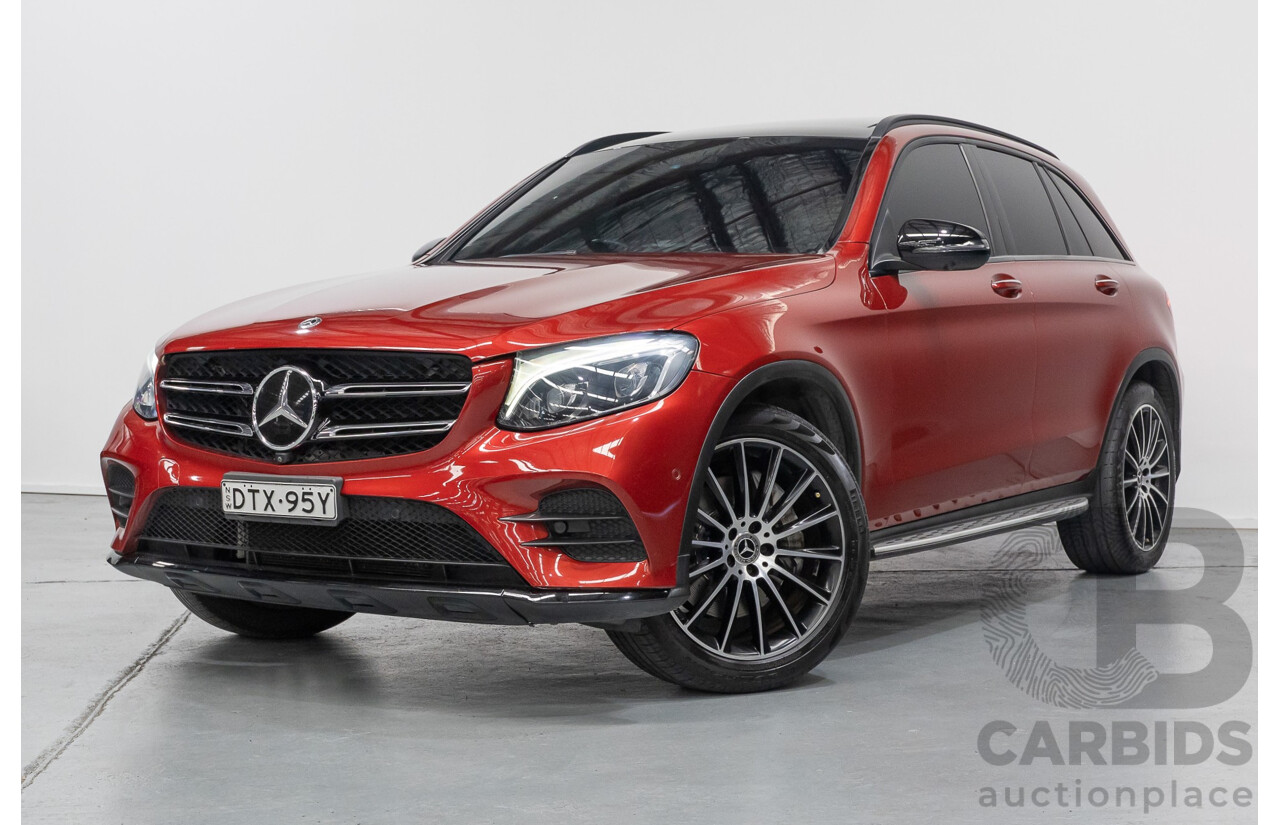 3/2019 Mercedes-Benz GLC 250 AMG Line (AWD) 253 MY19 4d Wagon Hyacinth Red Metallic Turbo 2.0L