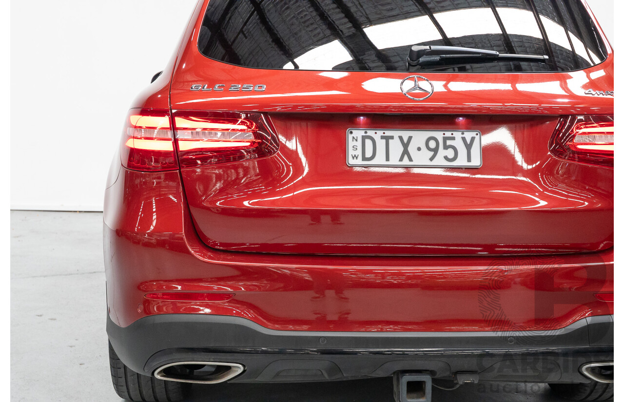 3/2019 Mercedes-Benz GLC 250 AMG Line (AWD) 253 MY19 4d Wagon Hyacinth Red Metallic Turbo 2.0L