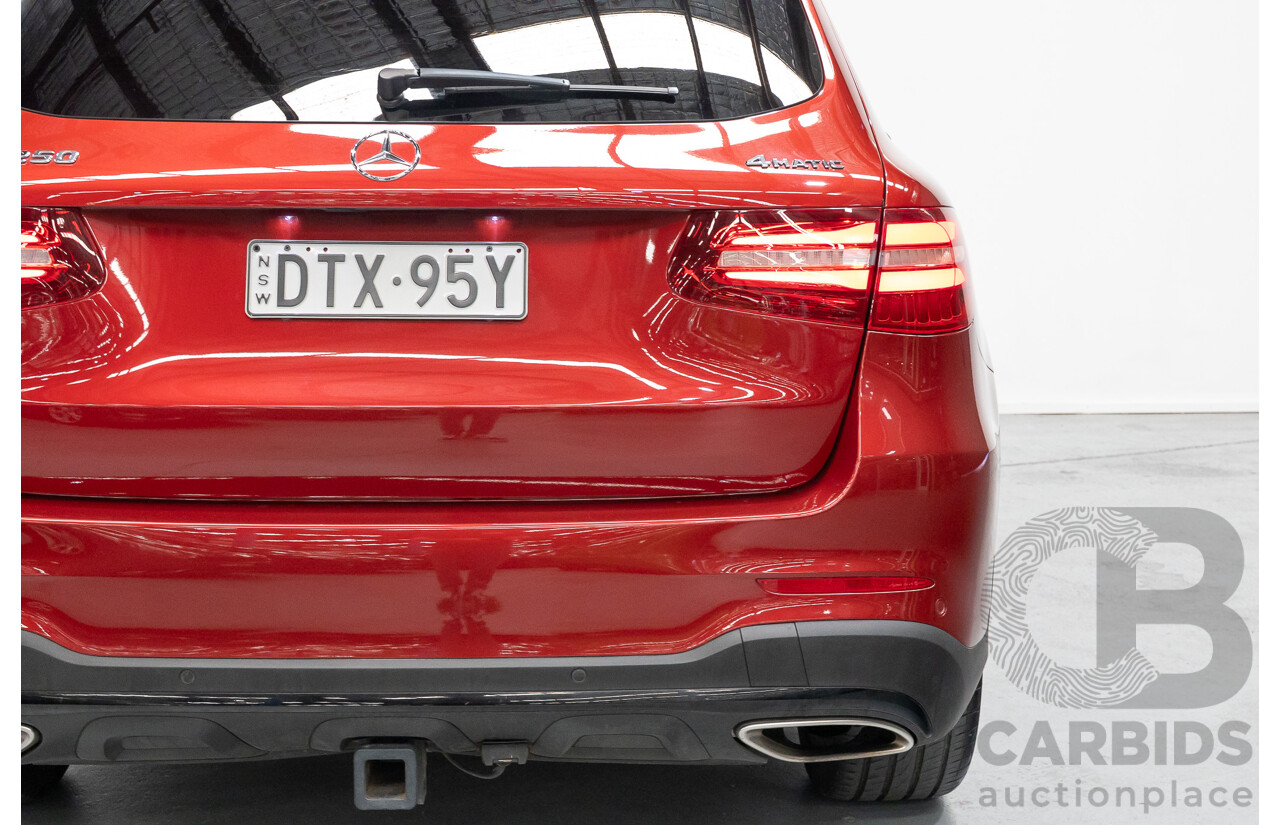 3/2019 Mercedes-Benz GLC 250 AMG Line (AWD) 253 MY19 4d Wagon Hyacinth Red Metallic Turbo 2.0L