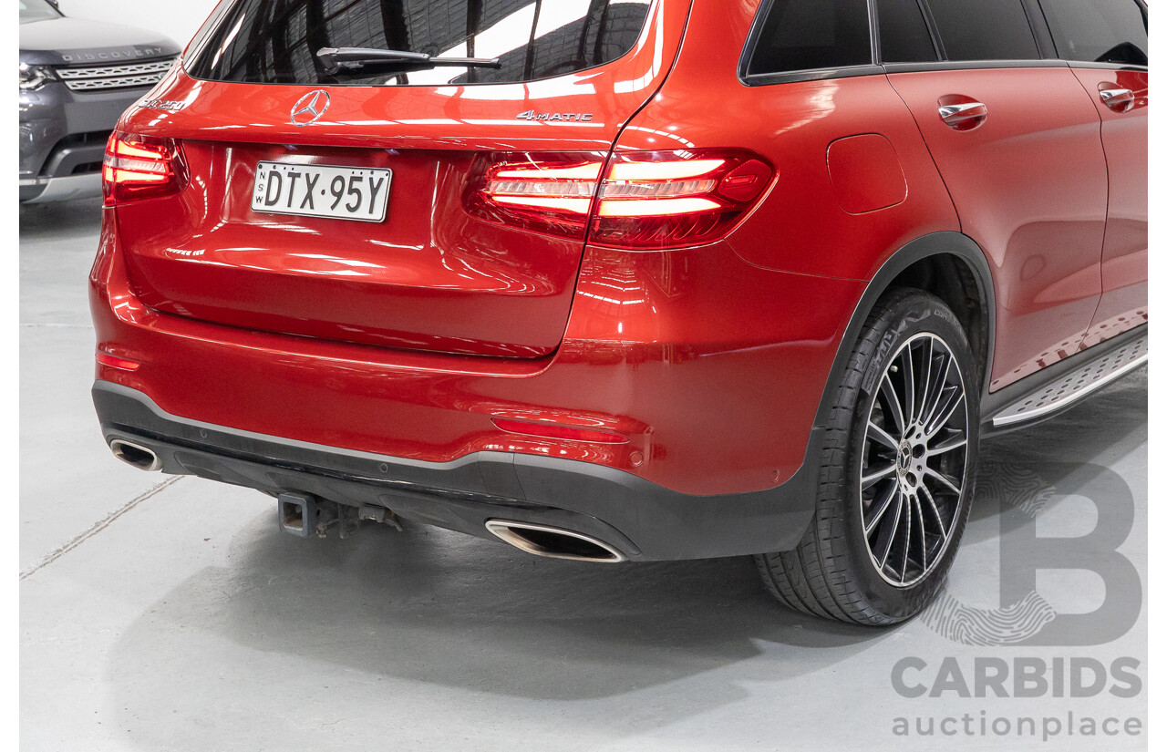 3/2019 Mercedes-Benz GLC 250 AMG Line (AWD) 253 MY19 4d Wagon Hyacinth Red Metallic Turbo 2.0L