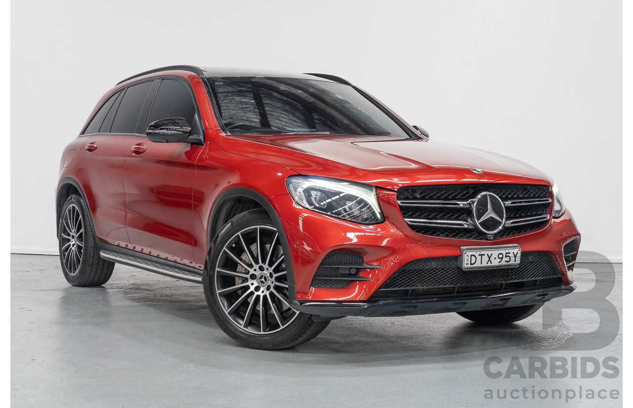 3/2019 Mercedes-Benz GLC 250 AMG Line (AWD) 253 MY19 4d Wagon Hyacinth Red Metallic Turbo 2.0L