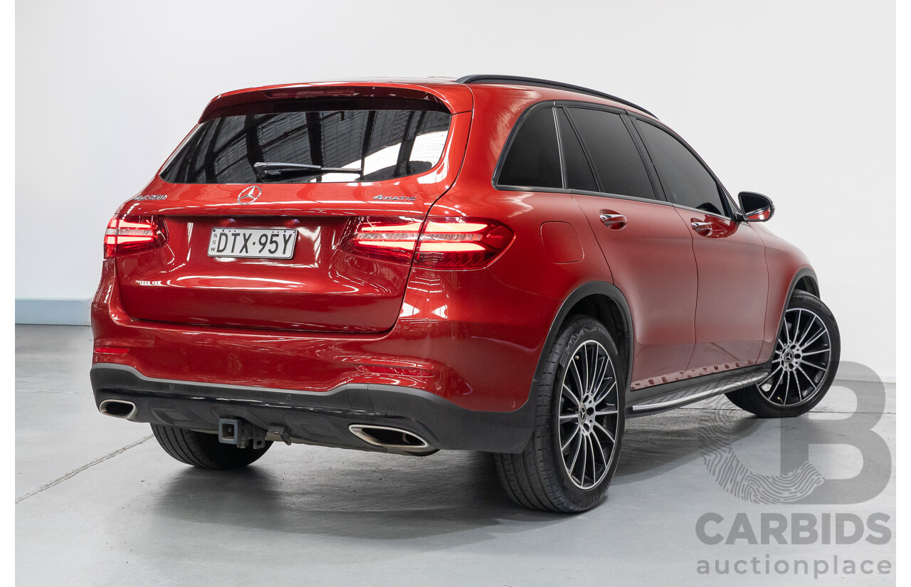 3/2019 Mercedes-Benz GLC 250 AMG Line (AWD) 253 MY19 4d Wagon Hyacinth Red Metallic Turbo 2.0L