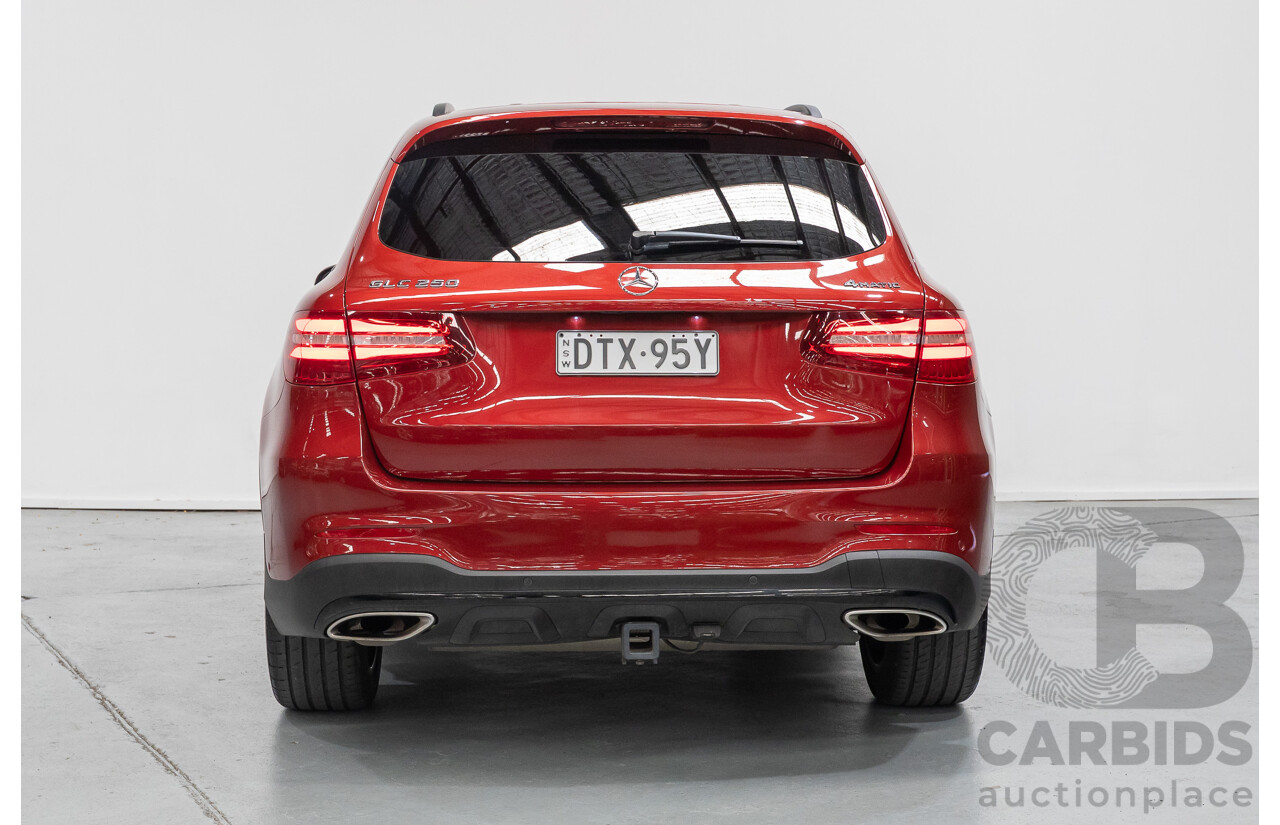 3/2019 Mercedes-Benz GLC 250 AMG Line (AWD) 253 MY19 4d Wagon Hyacinth Red Metallic Turbo 2.0L
