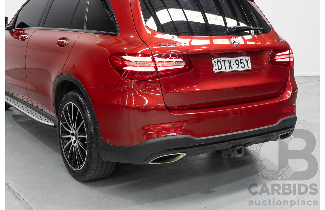 3/2019 Mercedes-Benz GLC 250 AMG Line (AWD) 253 MY19 4d Wagon Hyacinth Red Metallic Turbo 2.0L